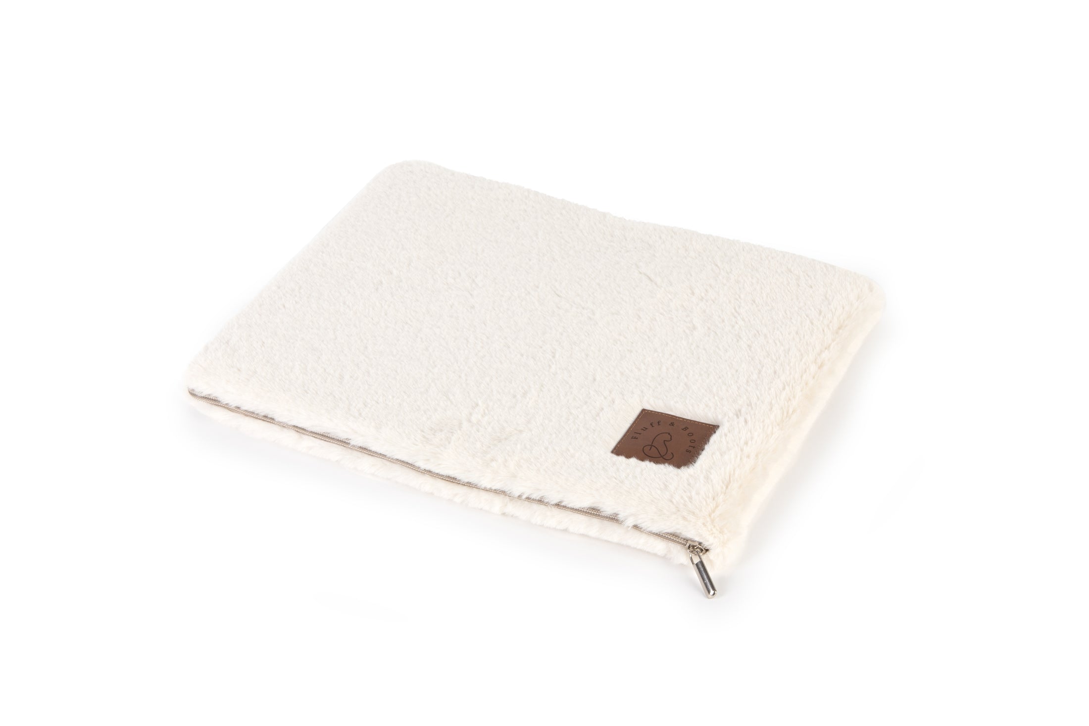 Ivory White Knead-it Pad cat kneading pad with a soft faux-fur cover.