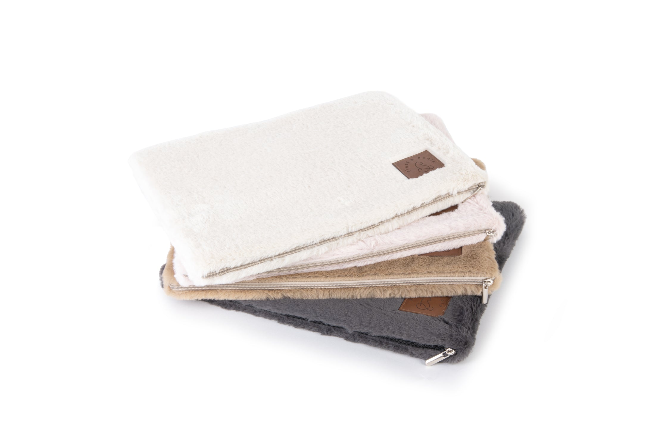 Shows the color options available for the Really Knead-it 3-Pack of cat kneading pads by Fluff & Boots